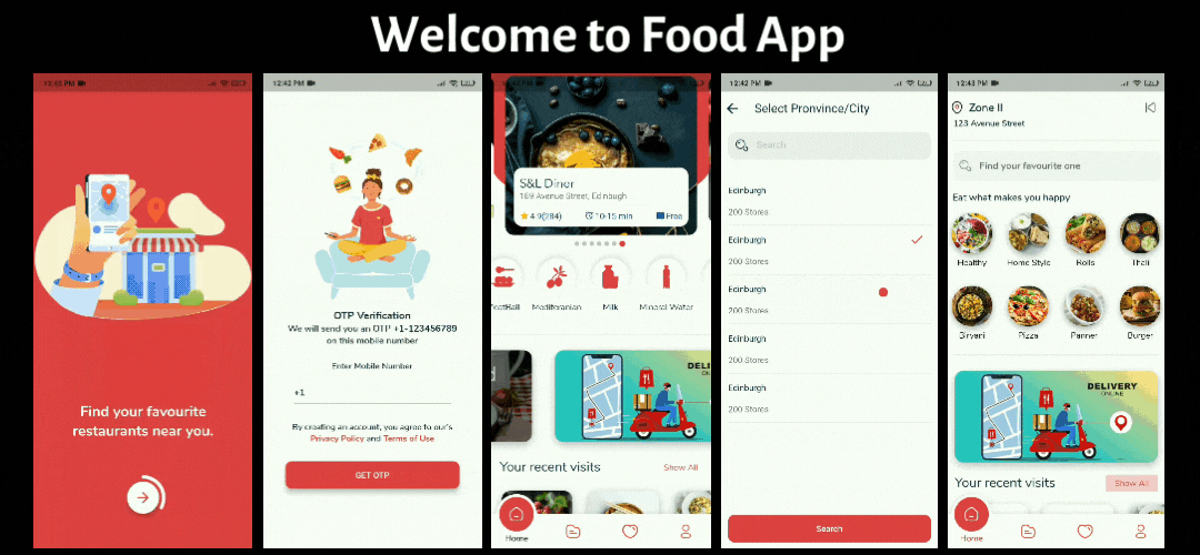 Food App Restaurant Order Booking Multivendor Flutter UI Kit