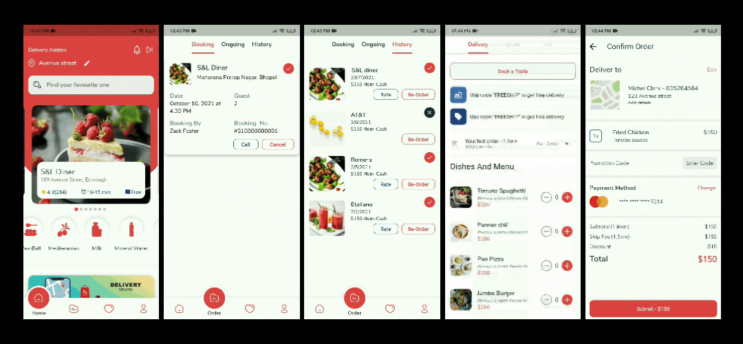 Food App Restaurant Order Booking Multivendor Flutter UI Kit