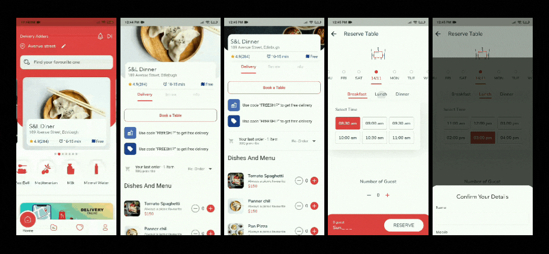 Food App Restaurant Order Booking Multivendor Flutter UI Kit
