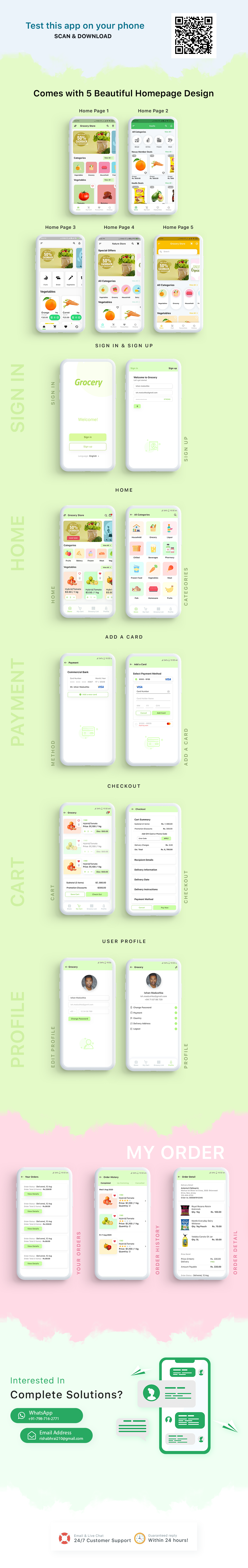 Grocery App Flutter with Admin Panel (Backend) - Foods and Pharmacy Store - 1