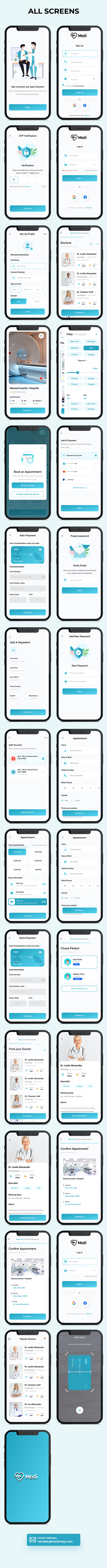 Medi - Doctor Appointment Booking Flutter App UI Template - 2