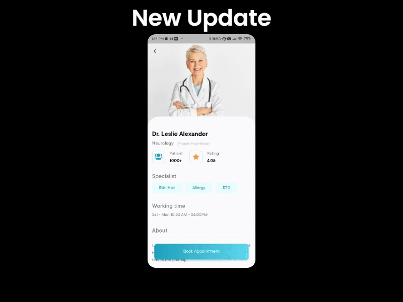 Medi - Doctor Appointment Booking and Pharmacy Flutter App UI Template - 1